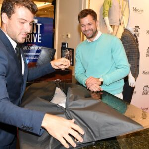 Joshua Jackson Instagram - Let the Moores #SuitDrive begin! I’m proud to be partnering with @mooresclothing for this great charity drive. From now until the end of July you can donate your gently worn professional gear at any Moores location. Your donation directly benefits the men and women of our communities as they re-enter the workforce. 
And happy belated Canada Day. 
#sponsored