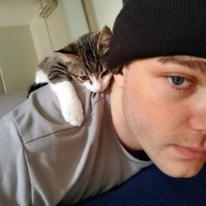 Joshua Orpin Instagram - Got a cat
Here's too many pictures of the cat
#cat

@achilleswiththebigtum

Thanks @pat_pawsandtailsrehoming!