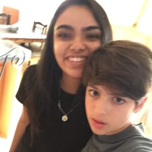 Joshua Rush Instagram - for years on years i’ve had my sister (@simranmalik) by my side. good and bad, exciting and boring, whether we’re going crazy places, visiting and working on sets, or just sitting at home watching atla or victorious, i’m glad i’ve had you by my side @simranmalik

i love u🥺🥺🥺