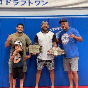 Juan Archuleta Instagram - In life there’s always people that lay down the foundation for goals you want to accomplish. Growing up I loved watching MMA  @danhendo and @joedaddystevenson1982 were from the exact same town as I grew up. They showed me that it is possible to make it out of the small Desert town we come from with true Grit. And that’s our fighting style outwork all our opponents. Thank you guys for being such great role models for me and showing me it’s possible. Dan and I will always have our names in the history books as the first and only American 🇺🇸 champs for @pridefc.tv and @rizin_pr honored 🤘🙏