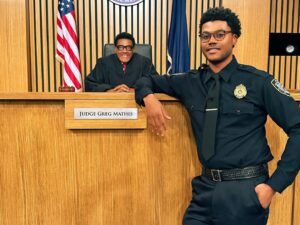 Judge Greg Mathis Instagram - Recently, I learned that my son and I have the distinction of being the first father-son duo to host a show together on daytime television. As we conclude Black History Month, I want to take a moment to celebrate the groundbreaking HISTORY we’re creating together. 

It’s been an incredibly rewarding journey. And as you can see in the second slide, we have a lot of fun behind the scenes 😂🤣