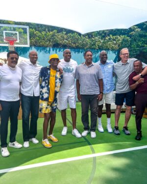 Judge Greg Mathis Instagram - Celebrated Father’s Day with my fellow dads at Earvin Johnson’s home. I admire every single one of these men. They are all great dad’s and strong fathers.