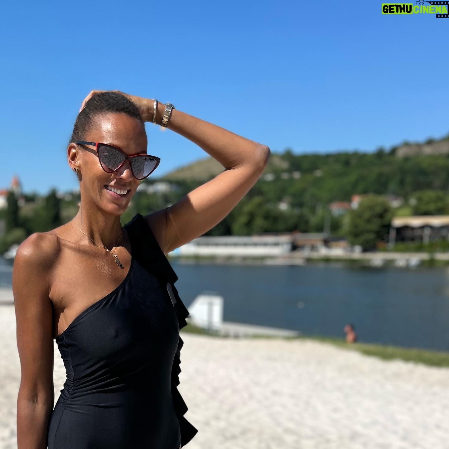 Judi Shekoni - 136 Likes - You know I'm desperate for summer when I can find a beach in a city with no sea #Prague 😎