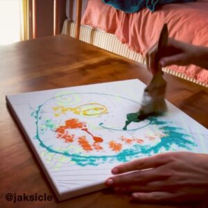 Julia Aks Instagram - Wow I Didn’t See That Coming Watch Till The End, oil on canvas