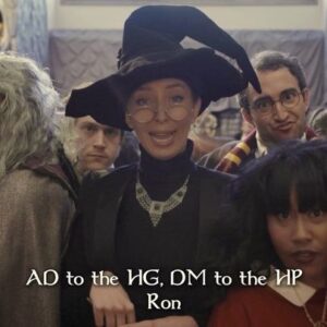 Julia Aks Instagram - DUMBLE. - Minnie McG feat. the Hogwarts Hustlers #onetake #dragrid #zaddypotter #parody @kendricklamar
——————————
Written by @thewacokid_ (Ashley D.)
Directed by Julia Aks
Performed by Julia Aks and Ashley D. 
Produced by Julia Aks and Ashley D. 
Sound engineered by @thatbushysound and @room2stu 
Music produced by @darrenaug and Ashley D. 
Choreographed by Ashley D. 
DP - @mattmillerdp 
Editor/VFX - @dewittness 
Lights - @moscotographer 
Parenti Craft Services

CAST
Professor McGonagall - @jaksicle
Hermione Granger - @thewacokid_
Zaddy Potter - @claytonfarris
Ron Weasley - @5amanthajune
Professor Dumbledore -  @alexanderlblake 
Cho Chang - @whs5123
Moaning Myrtle - @zarahmahler
Cedric Diggory - @dewittness
Draco Malfoy - @jessesintownes
Voldemort - @aaronj_official
Dragrid - @grant_hodges
George Weasley - @tigertwina
Fred Weasley - @tigertwinb
Hufflepuff Student - @kendraarado
Gryffindor Student - @amandabethhh
Slytherin Student - @dawn_nygren
Lydia the Snake

Special Thanks!
@stevegreist 
Pat Brady
Lauren Bradley
@jmarnocha 
Samantha Scharlach
Ann Baltz
David Aks
Amanda Gulack
Tamara Henderson
@redtilldeaddesign 
Ross Groves
Benjamin McAdoo
@indyshakes