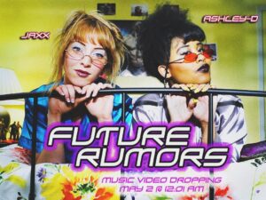 Julia Aks Instagram - OMG 90’s girl band FUTURE RUMORS is dropping a hella original song on May 2 @ 12:01am. Keep an eye(brow) on the YouTube 🤨