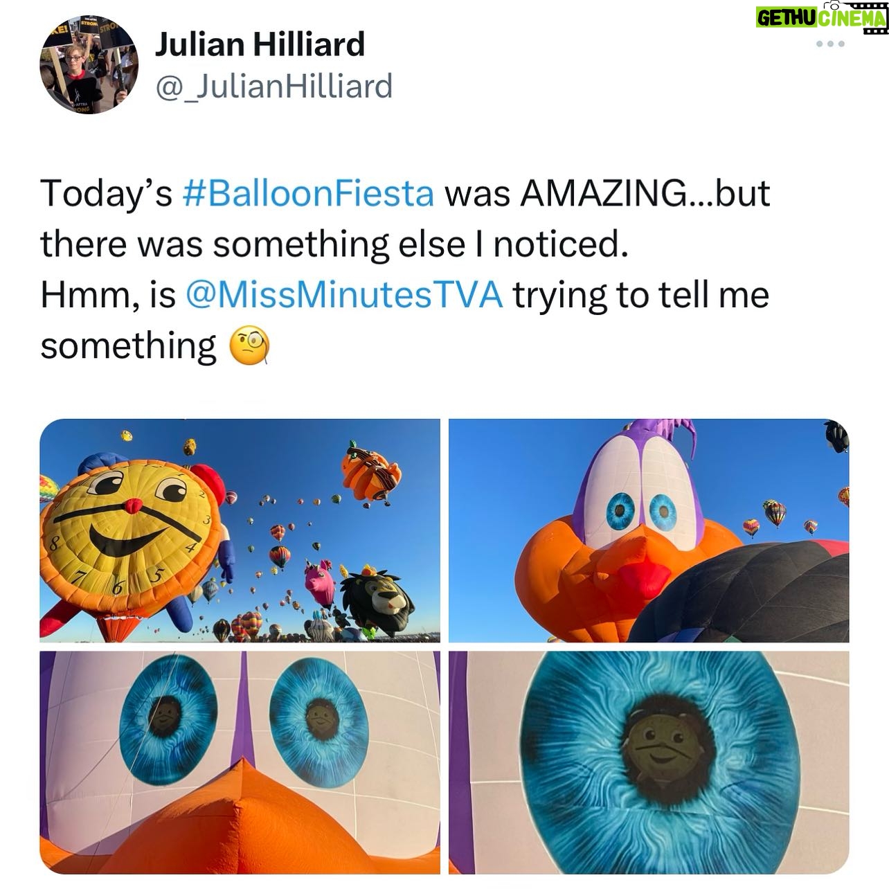 Julian Hilliard - 9.2K Likes - Happy #Friyay the 13th!
Enjoyed seeing the ##balloonfiesta for the first time early this morning! If you ever get a chance, you have to check it out!🎈scroll to the end ⏰