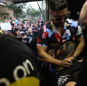 Julian Micevski Instagram - To celebrate the ERA OF EGO @wwenxt allowed for a little philanthropy before Tuesday’s event in Orlando. 

As YOUR #WWENXT Champion I wanted to give the fans something to remember forever & show the young impressionable fans that there is more to life than whatever your father is accomplishing right now.

I’m an inspiration to all & a very giving Champion. 

I did NOT need to donate my time. But I gladly did, hopefully changing the lives of many in attendance. 

🙏 

May the ERA OF EGO continue in @WWE for years to come! 

#AllEgo