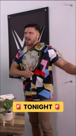 Julian Micevski Instagram - @official_ego will be defending his #WWENXT Championship against @dantechenwwe TONIGHT! 😳