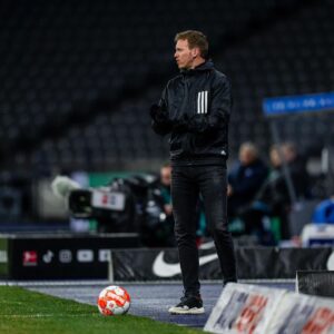 Julian Nagelsmann Instagram - Starke Vorstellung in Berlin!
Viel Spielfreude, viel Wille, viele Abschlüsse. Gut gemacht Männer. 

#MiaSanMia @fcbayern