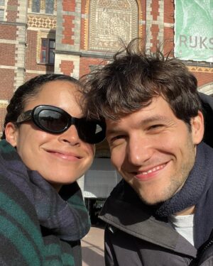 Juliana Canfield Instagram - Amsterdam w my sweet jeffinski for #thecallingpeacock !!!! Thank you @skyshowtimenl it was all very lekker :)
