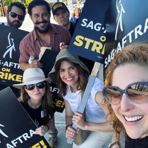 Juliana Dever Instagram - Transparency Fairness Humanity. 

AMPTP: Stop exploiting workers, hoarding billions, and attempting to decimate the livelihood of creative people. 

@sagaftra #unionstrong #sagaftramember