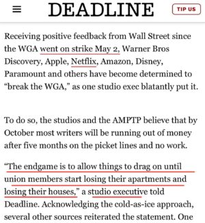 Juliana Dever Instagram - When your endgame is making creative people homeless, you just might be the villain in the story. 

Tomorrow we picket 🪧

#SAGAFTRAstrong #sagaftramember #unionstrong @sagaftra