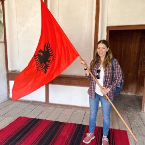 Juliana Dever Instagram - Where am I now? ALBANIA!
.
Country 5 of 8 of my summer trip and I’m with co-conspirator @rachelleahcohen. 
.
Have you been to Albania? Any questions about it?