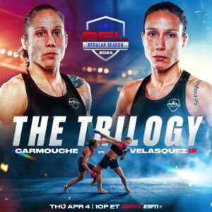 Juliana Velasquez Instagram - Old Rivals Meet Again. Kicking off the 2024 #PFLRegularSeason with some heat 🔥

@iamgirlrilla 🆚 @juvelasquez 

Be there LIVE on April 4th 👇
🎟️in bio
