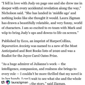 Julianne Nicholson Instagram - This makes me SOOOOOOO happy. Thank you @laurazigman ! And Mark and everyone at #wiip  Can’t wait to get started. 🎉