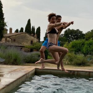 Julianne Nicholson Instagram - #summerolympics #synchronizeddiving #silvermedal #italia2021 @jonathan.is.cake