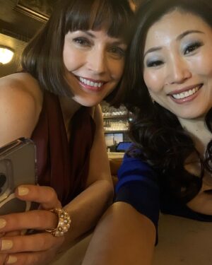 Julie Ann Emery Instagram - Katricia & Shusie (@thedeborahscraig) drop in to @elsbethcbs tonight for a special cocktail! And we do it in true @danlawsonstyle! Congrats to everyone on the @elsbethcbs team on their S2 pick up. What a delightful set and beautiful group of people to work with. 
@carriepreston @carrapatterson @wendellpcg @jontolins @rking_618 and company!