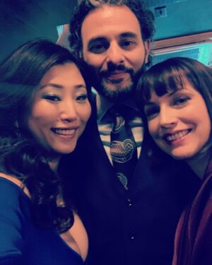 Julie Ann Emery Instagram - Katricia & Shusie (@thedeborahscraig) drop in to @elsbethcbs tonight for a special cocktail! And we do it in true @danlawsonstyle! Congrats to everyone on the @elsbethcbs team on their S2 pick up. What a delightful set and beautiful group of people to work with. 
@carriepreston @carrapatterson @wendellpcg @jontolins @rking_618 and company!