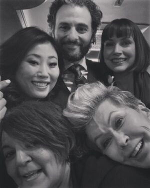 Julie Ann Emery Instagram - Katricia & Shusie (@thedeborahscraig) drop in to @elsbethcbs tonight for a special cocktail! And we do it in true @danlawsonstyle! Congrats to everyone on the @elsbethcbs team on their S2 pick up. What a delightful set and beautiful group of people to work with. 
@carriepreston @carrapatterson @wendellpcg @jontolins @rking_618 and company!
