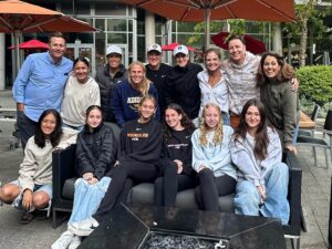 Julie Foudy Instagram - As I tell them often, they are stuck w me forever. #teammatesforever ❤️🤍💙#ecnlplayoffsbringingustogether