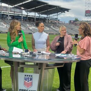 Julie Foudy Instagram - So fun to get the band back together. And start the Emma Hayes era. Buckle up!!! Gonna be a fun ride party people. 2 more games in July before the Olympics starts.
