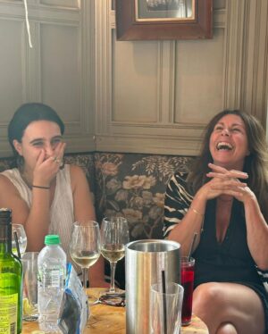 Julie Graham Instagram - Glorious day celebrating our wee Jeanie’s 18th. You deserve it all angel. So loved! Such a star. I really felt @claracatcat in the room. @john.c.marquez you have done a wonderful job. ❤️ What joy. @jeanieemmm @elsie.c.marquez ❤️ @michaelharwood68 @daviebroon55 family and pals 👑🥂💥❤️