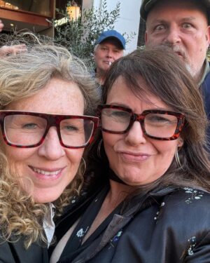 Julie Graham Instagram - Lovely lunch with nutters celebrating the marvellous Philippa Braithwaite’s 60th. Photo bombers galore 😎 glorious #clunes #philippa  @croketdavy @beverleypj @officialconlethill @mrpetercurran