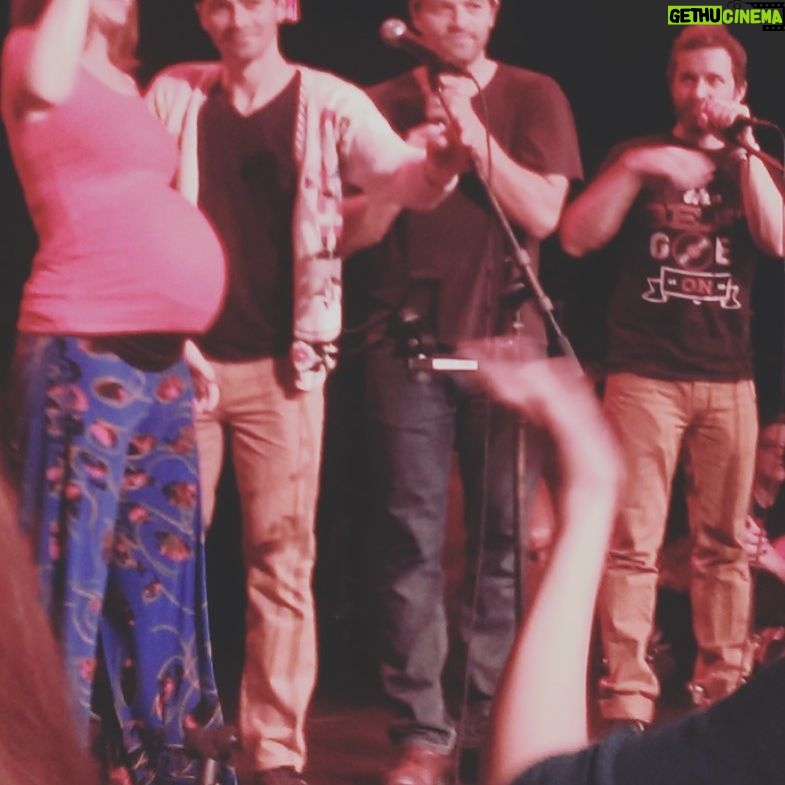 Julie McNiven - 2.3K Likes - #fbf to almost 6 years ago very Preggo at @jasonmannsmusic Christmas show! Cant believe my baby is almost 6! ...how?!