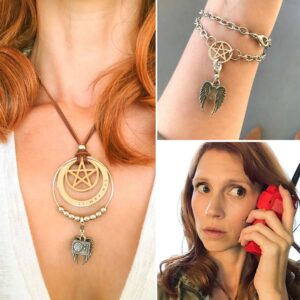 Julie McNiven Instagram - My #AngelRadio charms give you all of the winged cuteness with none of the millions of angelic voices yammering away at you all day. Plus, they benefit a really great cause—@KIF1A. It's a win-win-win. Get yours at @shopstands