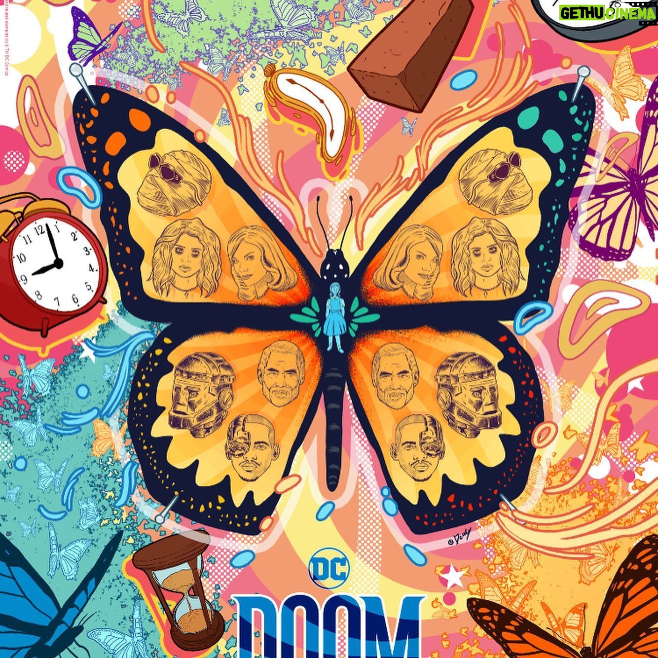 Julie McNiven - 0.9K Likes - Letās get weird! @dcdoompatrol season 2 premieres today on @hbomax !!! #doompatrol *Butterly poster by @_doaly