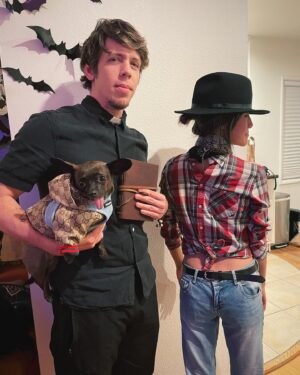 Julie Zhan Instagram - Reverse cowgirl, missionary, and doggy style. Happy Halloween 🎃
