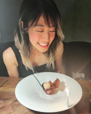 Julie Zhan Instagram - For the first time in 12 years, I’m taking a summer off to just enjoy the present. All my life, I thought my worth was directly tied to how hard I worked or how much I produced and yet, my most fulfilling moments have been in the company of good people, good food, new experiences, and creating from my joy. So that’s what I’m going to do for now ☺️ (and thank you @lotsofdo for the belated bday dinner 🎉)