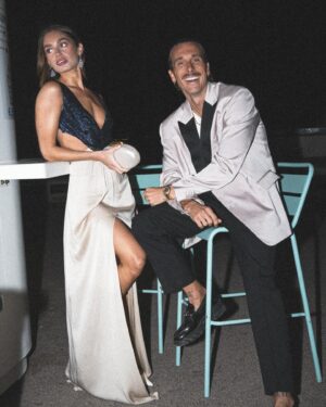 Julien Geloën Instagram - choose your favorite player 🎞️

dress : @azzaro_official 
suit : @maisonvalentino 
shoes : @gucci 
jewels : @maty_officiel 
pictures : @meliina_ribeiro 
@unerobeunsoir 

collaboration commerciale