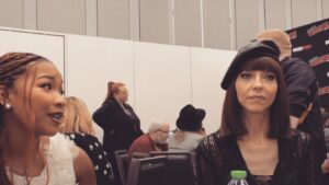 Juliet Landau Instagram - Chatting with folks #nycc2023 #julietlandau