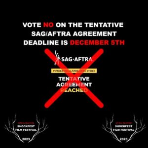 Juliet Landau Instagram - VOTE NO on the Tentative @sagaftra agreement!!! 

This is what happens when you come to Shockfest. Insightful, valuable and IMPORTANT conversations. Thank you @juliet_landau for sharing your knowledge on the dangers of this tentative agreement. VOTE NO!

#votenosagaftracontract #voteno #votenosagaftra #julietlandau #buffythevampireslayer #shockfestfilmfestival #shockfest #shockfestff #shockfest2023 #shockfestfilm #apalceamongthedead #filmmaking101 #filmmaking #acting #sag #sagaftra  #voteyes #voteyessag #voteyessag