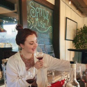 Juliette Goglia Instagram - drinking all the pasta and eating all the wine