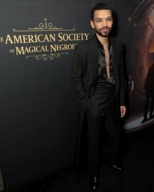 Justice Smith Instagram - it’s the film critics are calling “anti-Black” and “too preachy” all in the same breath! how fun! THE AMERICAN SOCIETY OF MAGICAL NEGROES IS OUT NOW!! GO SEE IT!! 🕰️🕰️🕰️🕰️🕰️

👔: @brandonmurphyco @bmcstudio 

styled by @mrmontyjackson 👑