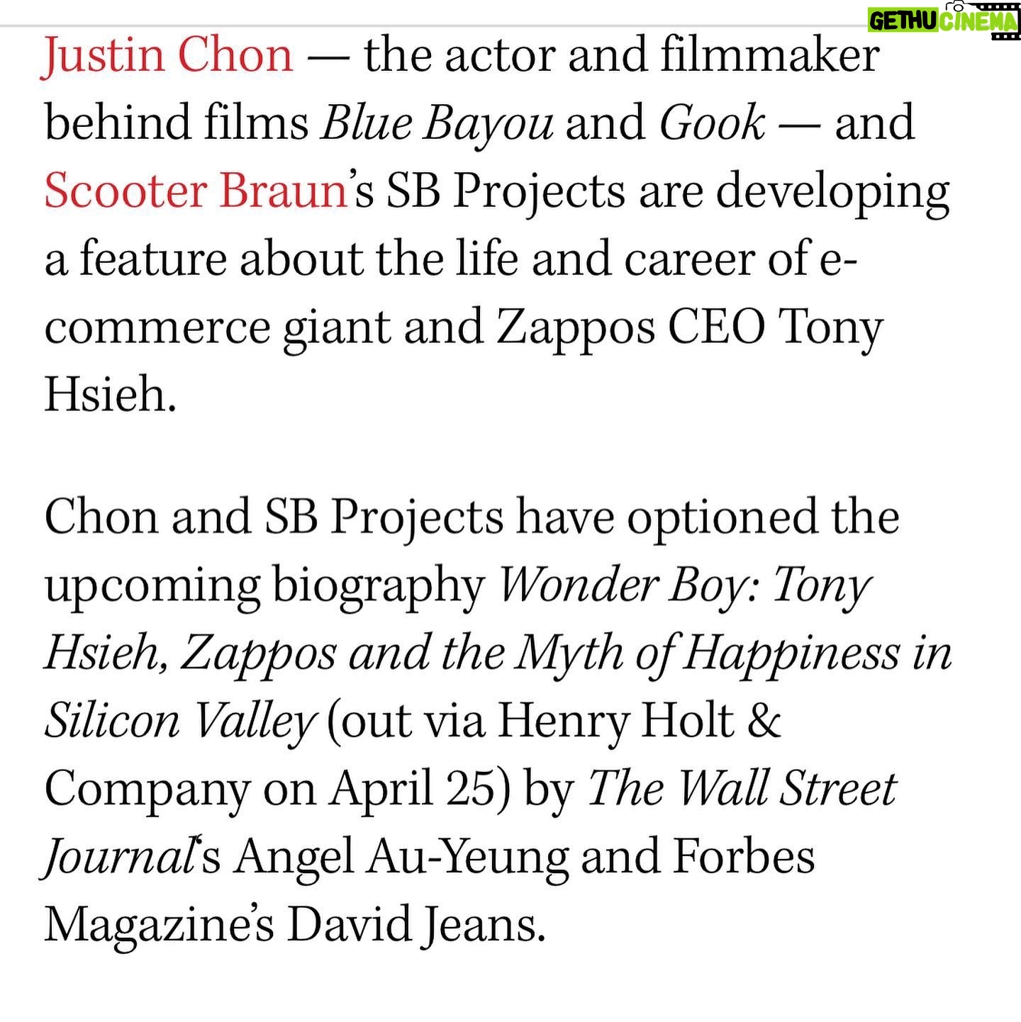 Justin Chon - 3.5K Likes - ❤️❤️❤️
So excited about this one
