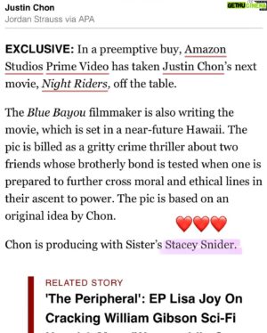 Justin Chon Instagram - Super excited to work with @amazonprime and everyone over at #sister. I will bleed for this!!!
