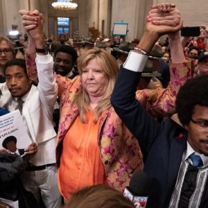 Justin J. Pearson Instagram - NEVER FORGET APRIL 6th! - One year anniversary of the unjust expulsion of Rep. Justin Jones and I from the TN General Assembly

Today marks the first anniversary of the day when the world witnessed a public political lynching in the Tennessee General Assembly. It’s the day when Representative Justin Jones and I were expelled from our duly elected seats for standing up for children and parents who want to end the epidemic of gun violence—the #1 cause of death for children in Tennessee. It’s the day when TN Republicans chose to protect guns and not children, to protect their power and not democracy. Never forget April 6! Let’s keep fighting to protect children, not guns, to see justice, not White supremacy and for democracy, not tyranny.

Video/photo credits:
Action News 5 
AP Photo/George Walker IV
John Partipilo
Nicole Hester/The Tennessean/USA Today Network