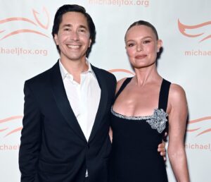 Justin Long Instagram - Great SCOTT! It’s Doc Brown, Marty McFly and… a random Hill Valley student from The Enchantment Under The Sea Dance…? 
Though this could’ve easily been taken at a “Back To The Future” fan convention, this fan got to support his favorite actor at the @michaeljfoxorg’s annual #FoxGala - which has raised nearly TWO BILLION DOLLARS for Parkinson’s research - essential to finding better treatment and, one day, a cure for this disease. I couldn’t have been more jazzed to be a part of this night (as you can see from the huge, almost maniacal, smile on my face). Anyone who knows me knows what a massive influence @realmikejfox’s acting has been to me but it’s his courage, perseverance and HUMOR in the face of challenge that is inspiring way beyond any performance - if you’ve seen #Still on @appletv or read any of his great books, you’ll know exactly what I mean. If you haven’t seen it, why don’t you MAKE LIKE A TREE and check it out ❤️🕰️🛹☢️

Learn more and get involved at michaeljfox.org