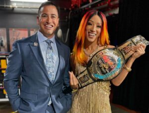 Justin Roberts Instagram - Everyone trying to make it in wrestling, aspires to be a star. Everyone’s story is different, but you typically don’t start at the top. These photos triggered a memory, message and a reminder to those working their way up. 

I had arena catering a long time ago in Boston with a few local independent wrestlers booked as “extras” who had high hopes and big dreams of moving up to the big leagues in wrestling. One of them reappeared shortly after, getting a spot in the show. It’s always cool to see someone working hard, get that opportunity. She was probably eager to show what she could do, but nervous about heading into the locker room as someone not under contract to the company. I asked @thefoxxyone if she would be able to walk her in and look out for her..and she did. 

The next time I saw her reappear was at a Mania weekend match I announced vs @charlottewwe and I knew she was ready to take on the world. She was..and did. @mercedesmone has done very well for herself and coming into @aew is the next chapter. One match in and she got the gold. I can’t wait to see where it goes from here, after seeing all of her previous success. Show me the Moné!

To everyone else with big dreams, let this show you-it’s all truly possible. If you’re ever booked as an extra and it seems so close yet so far away, don’t give up. If you just can’t seem to get booked as an extra, figure out an alternate path. Follow your dreams, everything is possible and every success story is different.