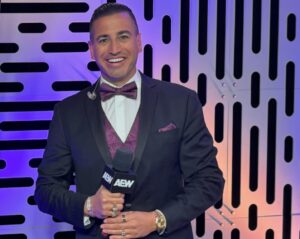 Justin Roberts Instagram - While my drawing career began and ended at the age of 8 with Dynasty star @lindaevansofficial , my announcing career continues TONIGHT where I will announce the stars of #AEWDynasty with broadcast team members @tonyschiavone24 @shutupexcalibur @officialtaz13 and more! Tune in to @fitetv @bleacherreport etc right now for @aew Dynasty from St Louis!