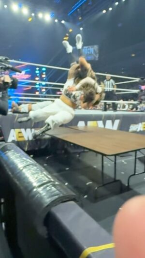 Justin Roberts Instagram - Since @aew Rampage was live on Wednesday, rather than tonight..Here is just one of MANY reasons to catch the replay on the @tntdrama app: @willowwrestles & @callmekrisstat went to war with @skyeblue_wrestling & @thejuliahart in a STREET FIGHT ..don’t miss it! #AEWRampage