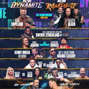 Justin Roberts Instagram - And now… THREE hours of @aew LIVE from Winnipeg Manitoba 🇨🇦 , 8/7PM TONIGHT on TBS, featuring the return of @kennyomegamanx ! #AEWDynamite #AEWRampage back to back!