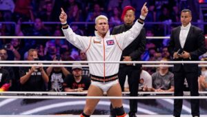 Justin Roberts Instagram - I love announcing @aew @njpw1972 @njpw_global Forbidden Door so much. In addition, I love hearing @tak_rock2034 announce. The cherry on top, I love when THE FANS announce. 
I ❤️ NY

#AEWForbiddenDoor was a lineup of stars from all over the world displaying their unbelievable talents 👏🏻. WHAT A SHOW!!! Catch the replay @fitetv , you truly don’t want to miss it. Can’t wait to come back to NY September 25th for Grand Slam at Arthur Ashe stadium. 

Now..Ready to head home to Chicago for Dynamite THIS Wednesday! Get that @giordanospizza warmed up..