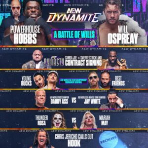 Justin Roberts Instagram - Thank you to AEW EVP’s @nickjacksonyb and @mattjackson13  for their great suggestion to wear a suit tonight for #AEWDynamite

Don’t miss @aew Dynamite LIVE from Worcester, MA 8/7 PM on TBS!