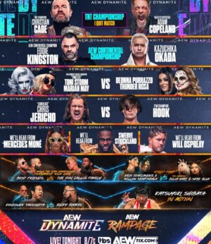 Justin Roberts Instagram - The CEO is in Toronto, don’t miss a double dose of @aew LIVE on TBS at 8/7PM with @mercedesmone and a pay-per-view worthy lineup for 3 SOLID hours of #AEWDynamite and #AEWRampage back to back!