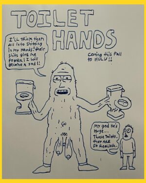 Justin Roiland Instagram - Toilet hands.